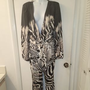 Fashion Nova Luxe Animal Print Jumpsuit